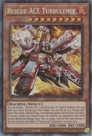 Rescue-ACE Turbulence (Collector's Rare) (AMDE-EN007) - Amazing Defenders 1st Edition