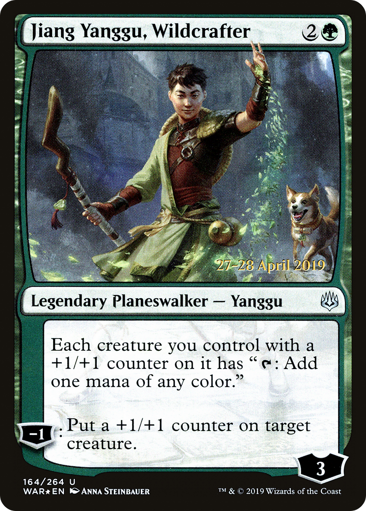 Jiang Yanggu, Wildcrafter (PRE-164) [War of the Spark Promos] Foil