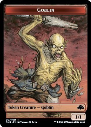 Goblin // Bird Double-Sided Token (DMR-7 // 1) [Dominaria Remastered] Foil