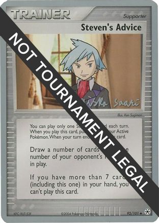 Steven's Advice - 2006 (Miska Saari) (092/101) [World Championship Decks] - Uncommon