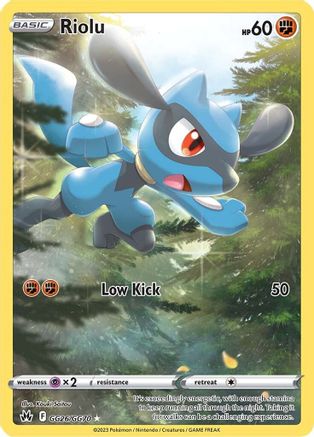 Riolu (GG26/GG70) [SWSH Crown Zenith Galarian Gallery] Holofoil - Ultra Rare
