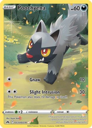 Poochyena (GG33/GG70) [SWSH Crown Zenith Galarian Gallery] Holofoil - Ultra Rare