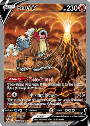 Entei V (GG36/GG70) [SWSH Crown Zenith Galarian Gallery] Holofoil - Ultra Rare