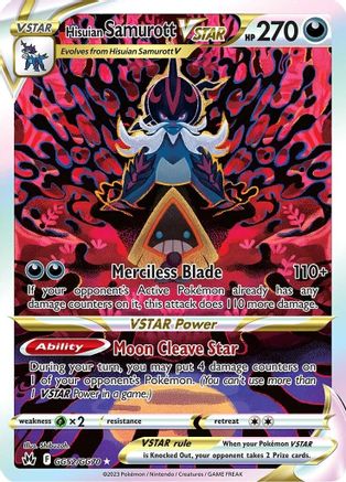 Hisuian Samurott VSTAR (GG52/GG70) [SWSH Crown Zenith Galarian Gallery] Holofoil - Ultra Rare