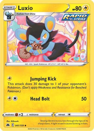 Luxio (041/159) [SWSH Crown Zenith] Reverse Holofoil - Uncommon