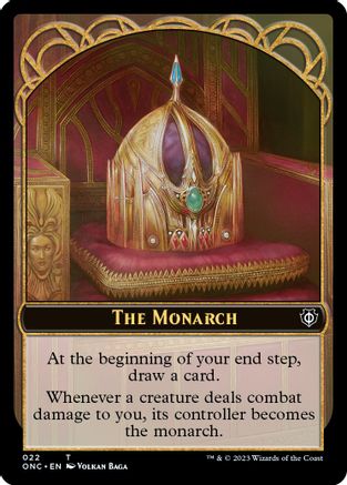 The Monarch // Golem Double-sided Token [Commander: Phyrexia: All Will Be One]