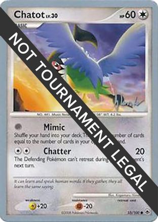Chatot - 2008 (Dylan Lefavour) (055/100) [World Championship Decks] - Common