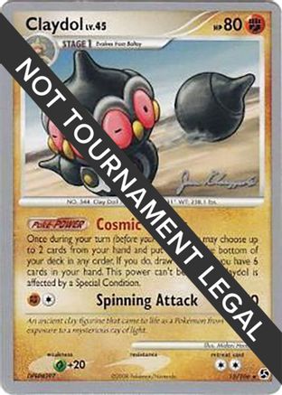 Claydol - 2008 (Jason Klaczynski) (015/106) [World Championship Decks] - Rare