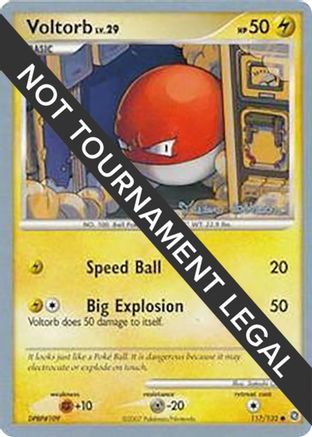 Voltorb - 2008 (Tristan Robinson) (117/132) [World Championship Decks] - Common