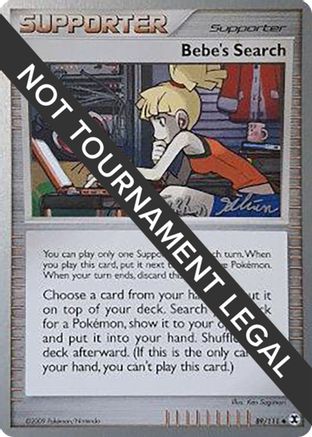 Bebe's Search - 2009 (Stephen Silvestro) (089/111) [World Championship Decks] - Uncommon