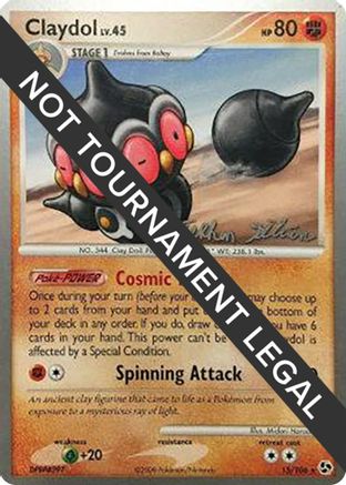 Claydol - 2009 (Stephen Silvestro) (015/106) [World Championship Decks] - Rare