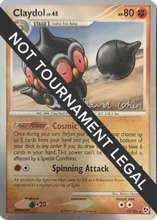 Claydol - 2009 (David Cohen) (015/106) [World Championship Decks] - Rare