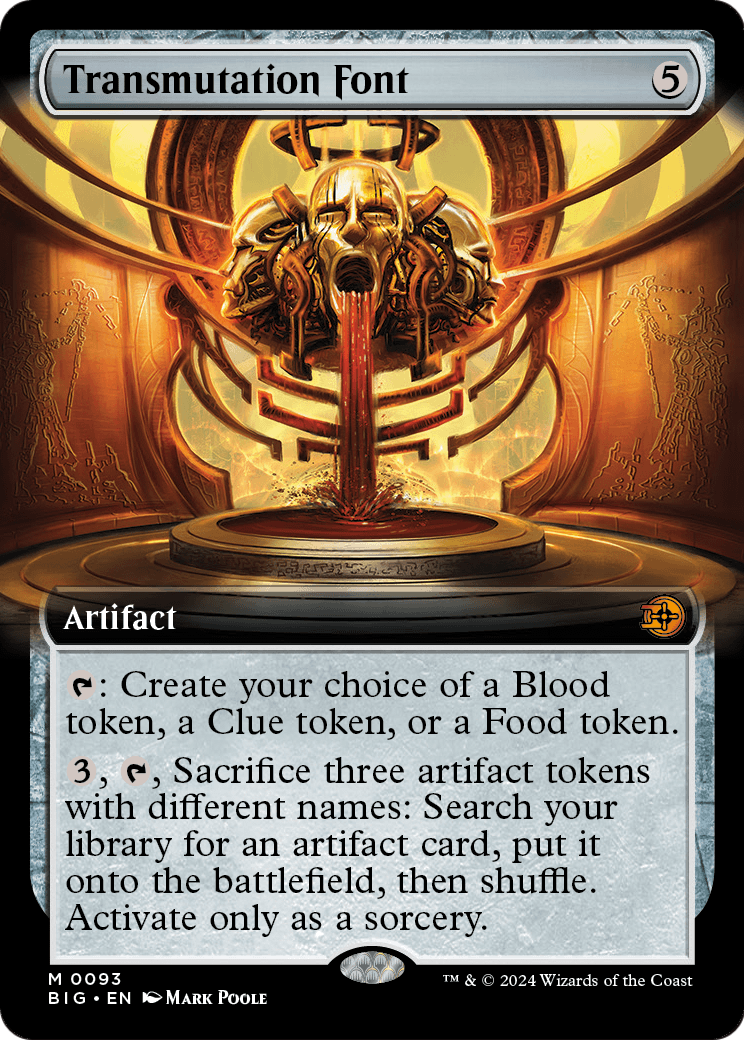 Transmutation Font (Extended Art) (BIG-093) [The Big Score] Foil