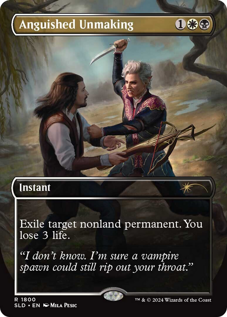 Anguished Unmaking (SLD-1800) (Borderless) [Secret Lair Drop]