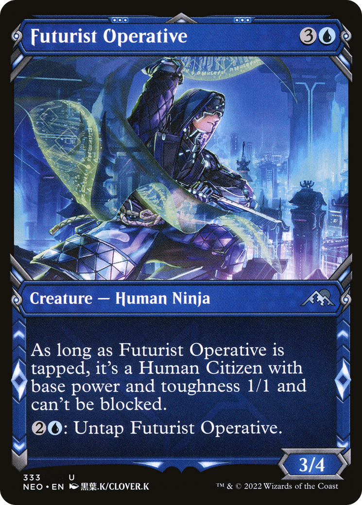 Futurist Operative - Showcase [Kamigawa: Neon Dynasty]