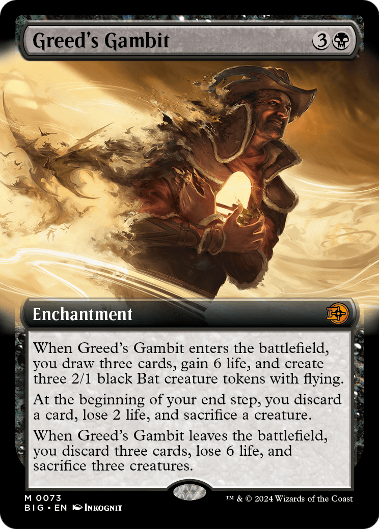 Greed's Gambit (Extended Art) (BIG-073) [The Big Score] Foil