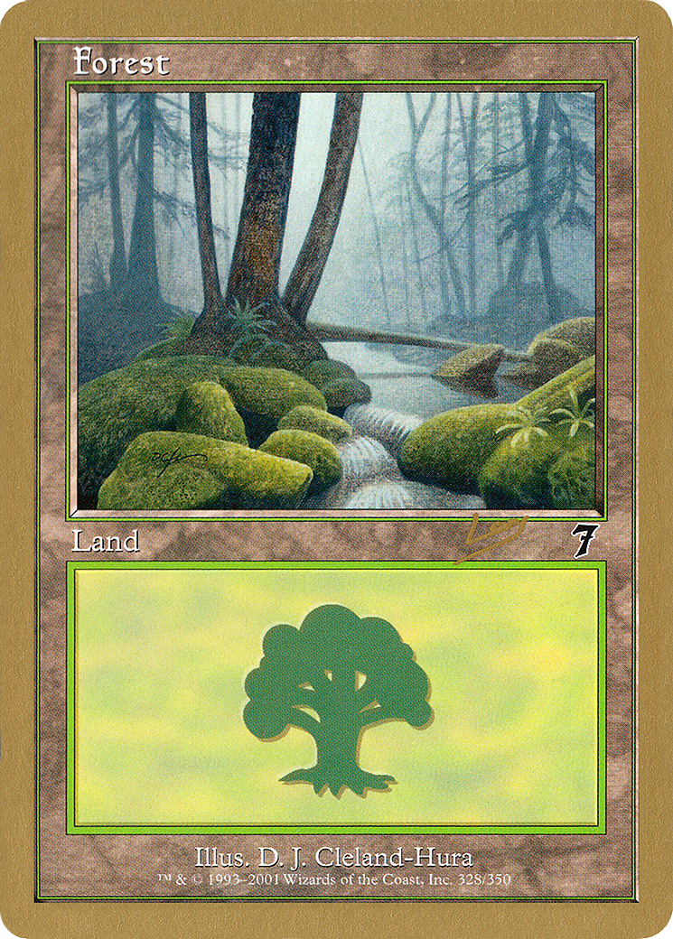 Forest (328) - 2002 Raphael Levy (7ED) [World Championship Decks 2002]