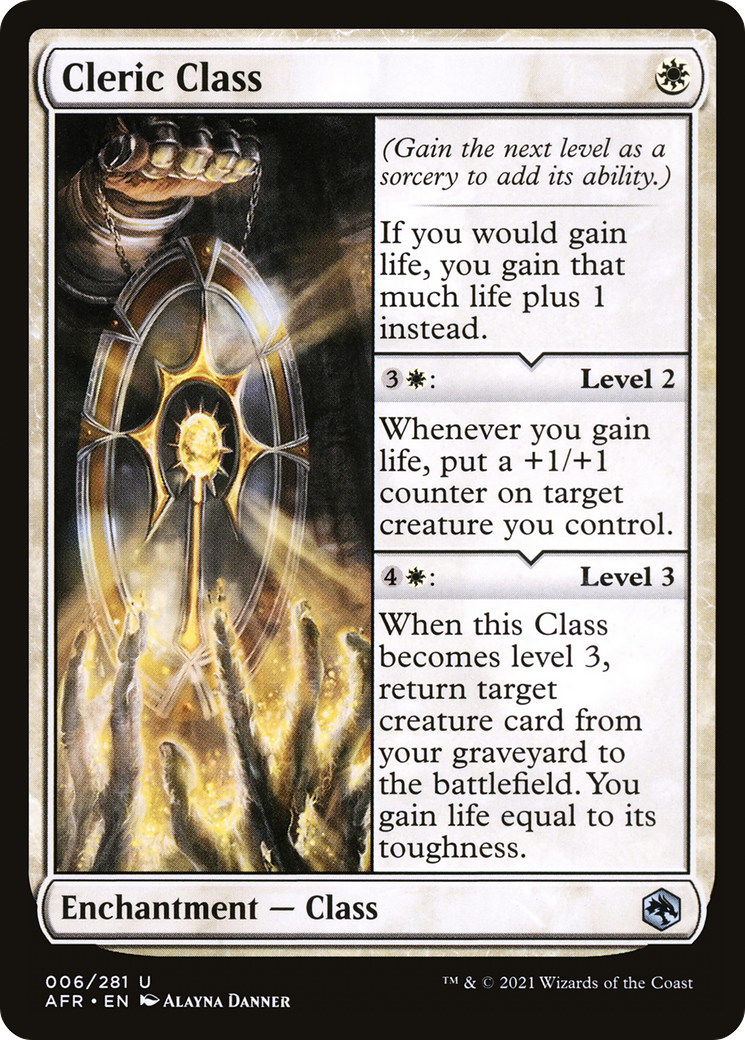 Cleric Class (AFR-006) [Adventures in the Forgotten Realms] Foil