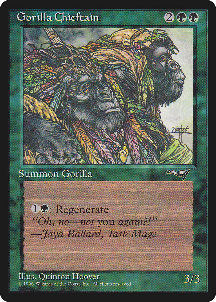 Gorilla Chieftain (2 Gorillas) (ALL-078) [Alliances]
