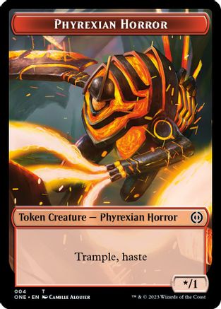 Phyrexian Horror Token (ONE-004) [Phyrexia: All Will Be One]
