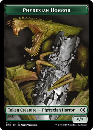 Phyrexian Horror Token (ONE-007) [Phyrexia: All Will Be One]