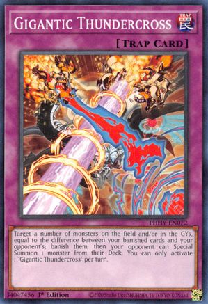 Gigantic Thundercross (Common) (PHHY-EN072) - Photon Hypernova 1st Edition