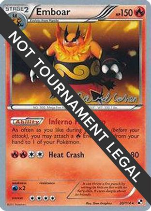 Emboar - 2011 (David Cohen) (020/114) [World Championship Decks] - Rare