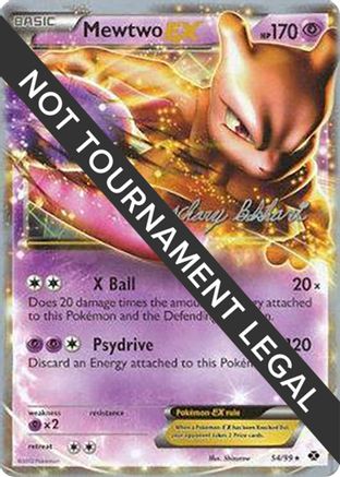Mewtwo EX - 2012 (Zachary Bokhari) (054/99) [World Championship Decks] - Ultra Rare