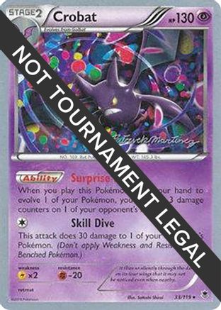 Crobat - 2015 (Patrick Martinez) (033/119) [World Championship Decks] - Rare