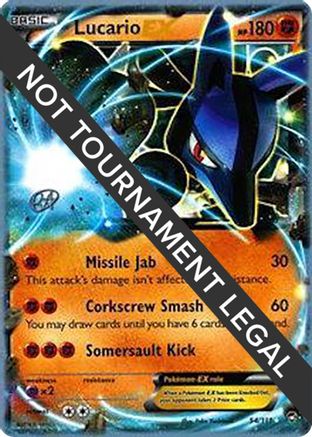 Lucario EX - 2015 (Rowan Stavenow) (054/111) [World Championship Decks] - Ultra Rare