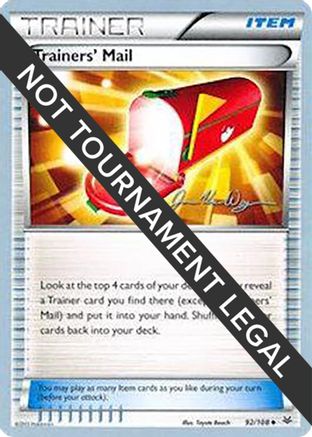Trainers' Mail - 2015 (Jacob Van Wagner) (092/108) [World Championship Decks] - Uncommon