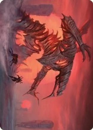 Red Sun's Twilight Art Card (ASONE-033) [Art Series: Phyrexia: All Will Be One]