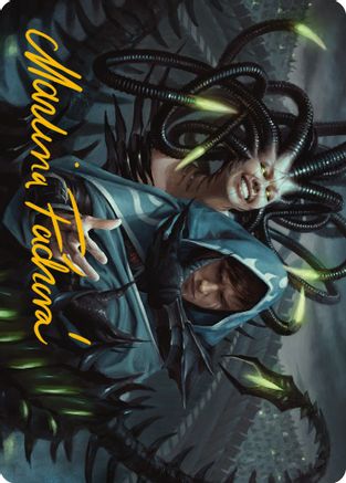 Phyrexian Arena Art Card (Gold-Stamped Signature) (ASONE-022) [Art Series: Phyrexia: All Will Be One]
