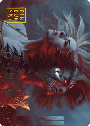 Thrill of Possibility Art Card (Gold-Stamped Signature) (ASONE-036) [Art Series: Phyrexia: All Will Be One]