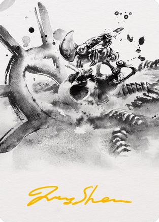 Myr Convert Art Card (Gold-Stamped Signature) (ASONE-081) [Art Series: Phyrexia: All Will Be One]