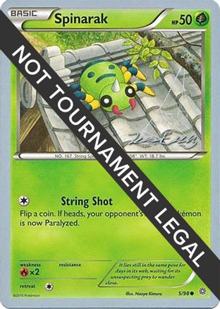 Spinarak - 2016 (Jesper Eriksen) (005/98) [World Championship Decks] - Common