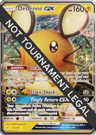 Dedenne GX - 2019 (Henry Brand) (057/214) [World Championship Decks] - Ultra Rare