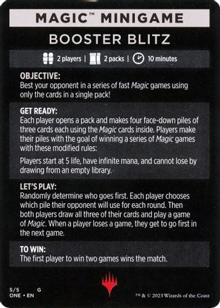 Magic Minigame: Booster Blitz (ONE-005) [Phyrexia: All Will Be One]
