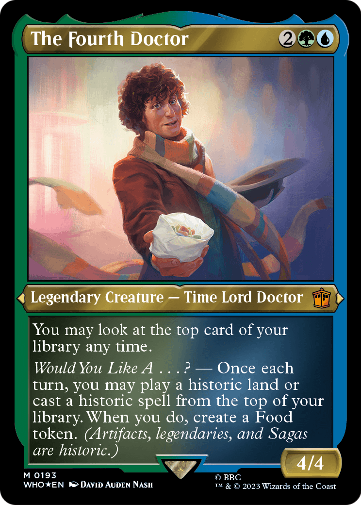 The Fourth Doctor (Display Commander) - Thick Stock (WHO-193) [Doctor Who] Foil