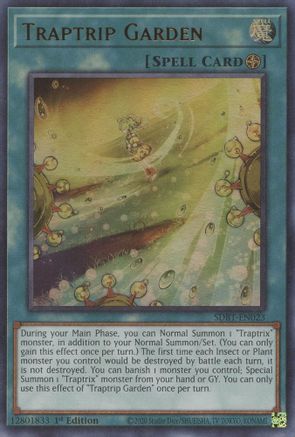 Traptrip Garden (Ultra Rare) (SDBT-EN023) - Structure Deck: Beware of Traptrix 1st Edition