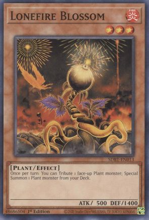 Lonefire Blossom (Common) (SDBT-EN013) - Structure Deck: Beware of Traptrix 1st Edition