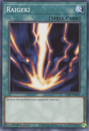 Raigeki (Common) (SDBT-EN025) - Structure Deck: Beware of Traptrix 1st Edition