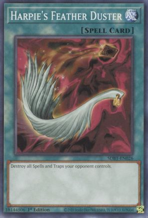Harpie's Feather Duster (Common) (SDBT-EN026) - Structure Deck: Beware of Traptrix 1st Edition