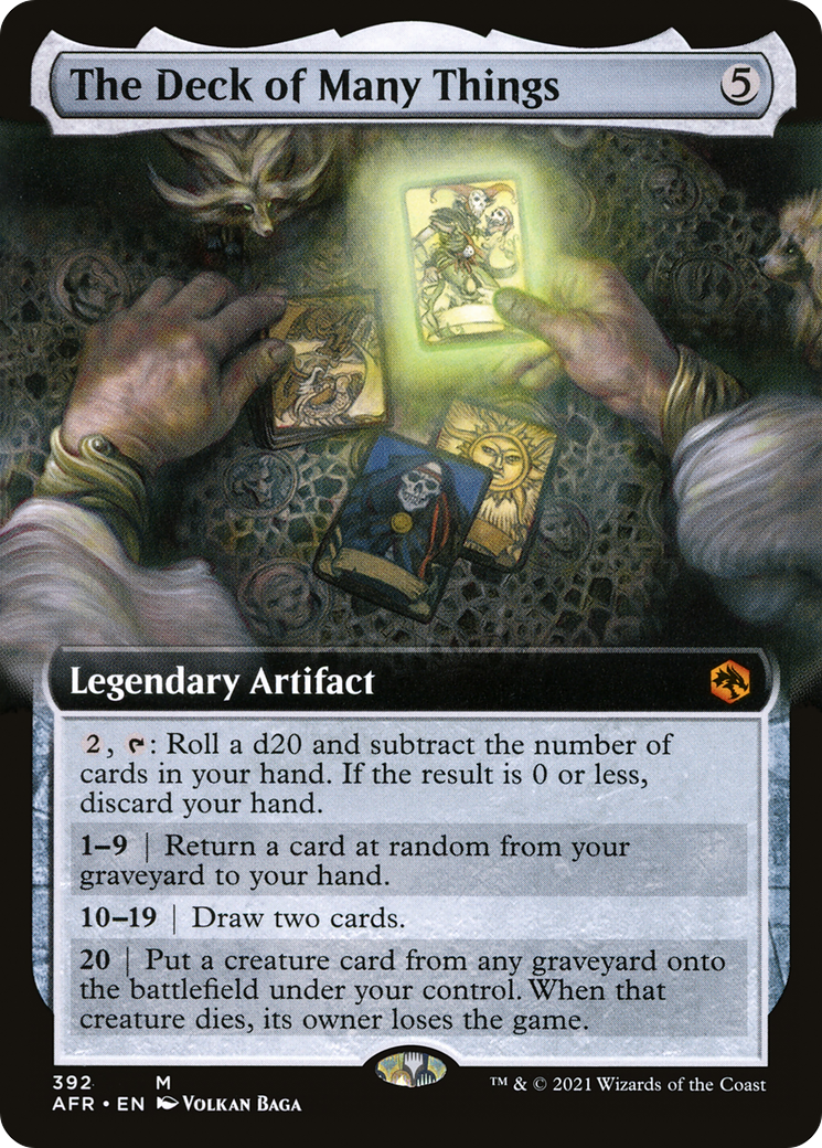 The Deck of Many Things (Extended Art) (AFR-392) [Adventures in the Forgotten Realms] Foil