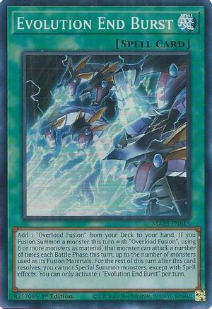 Evolution End Burst (Super Rare) (MAZE-EN015) - Maze of Memories 1st Edition
