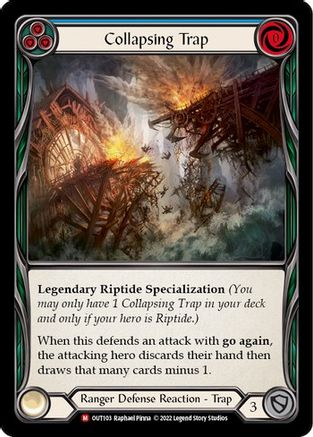 Collapsing Trap (OUT103) - Outsiders Rainbow Foil