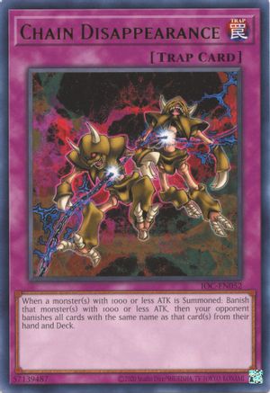 Chain Disappearance (Rare) (IOC-EN052) - Invasion of Chaos (25th Anniversary Edition) Unlimited