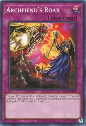 Archfiend's Roar (Common) (DCR-EN099) - Dark Crisis (25th Anniversary Edition) Unlimited