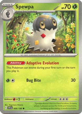 Spewpa (009/198) [SV01 Scarlet & Violet Base Set] - Common
