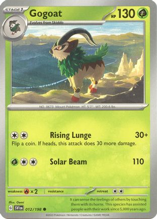 Gogoat (012/198) [SV01 Scarlet & Violet Base Set] - Common